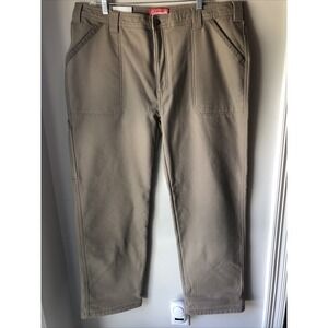 Coleman Men's 40/32 Utility Pants Fleece Lined  Double Stitched Relaxed Fit